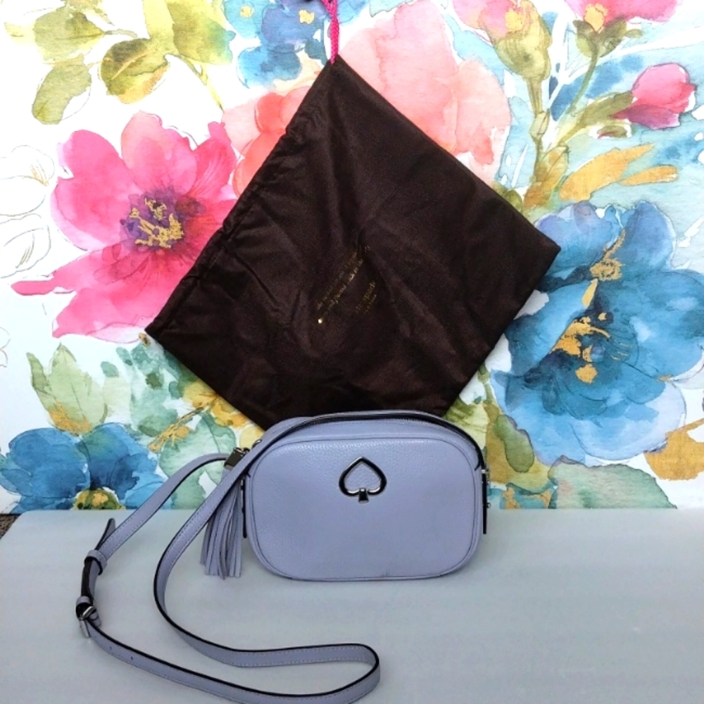 Kate Spade Kourtney Camera Bag pastel lilac Small Brn Dust Bag